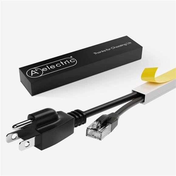 315" Cord Cover and 32 Pcs Fittings for Max 2 Cables Cable Raceway Cable - Picture 2 of 6